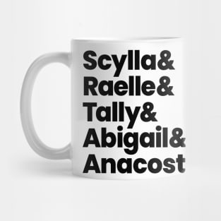 Motherland: Fort Salem Character Names - Black Font Mug